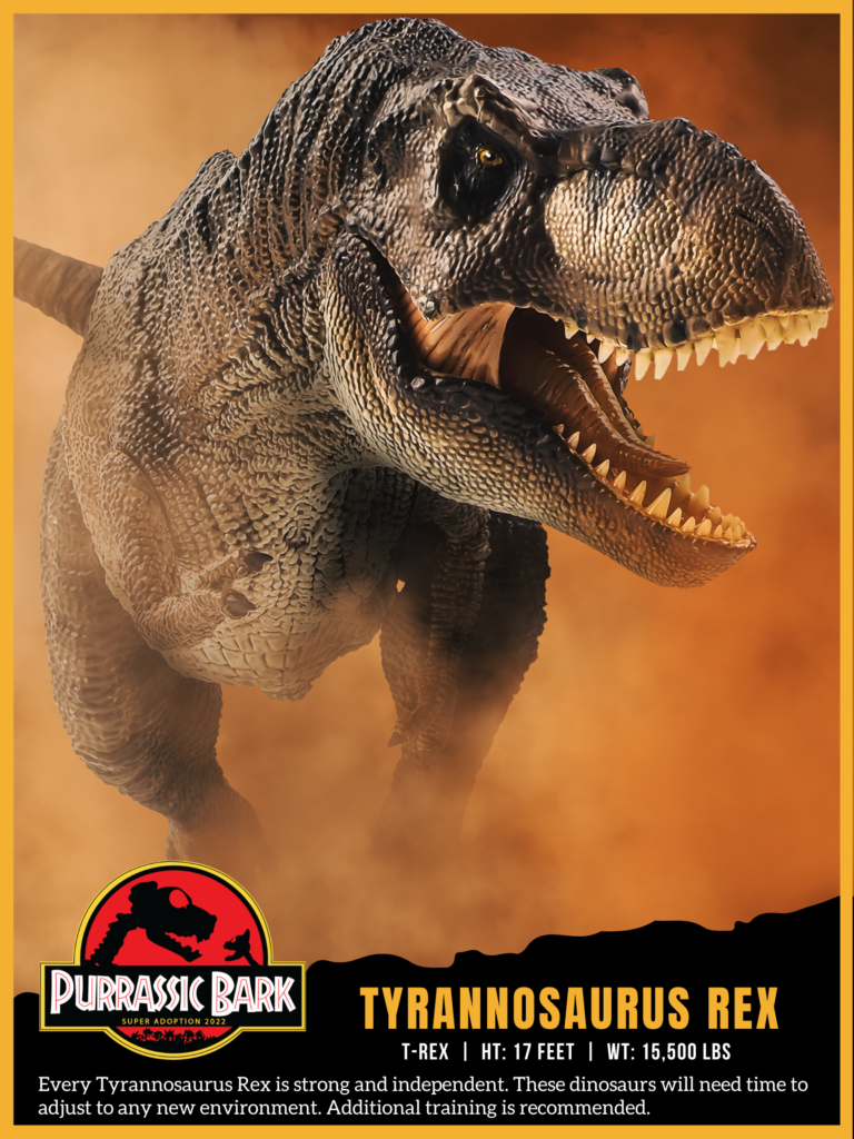 T-Rex trading card